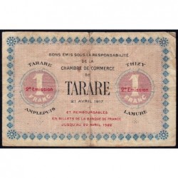Tarare - Pirot 119-24 - 1 franc - Série L.036 - 21/04/1917 - Etat : TB