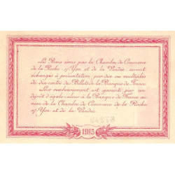 La Roche-sur-Yon (Vendée) - Pirot 65-17 - 1 franc - Série O - 1915 - Etat : SUP+