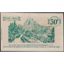 Tarbes - Pirot 120-8 - 50 centimes - Série II - 07/02/1915 - Etat : SUP+