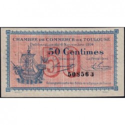 Toulouse - Pirot 122-1 - 50 centimes - Sans série - 06/11/1914 - Etat : TTB+
