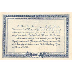 La Roche-sur-Yon (Vendée) - Pirot 65-26 - 25 centimes - Série A - 1916 - Etat : SUP+