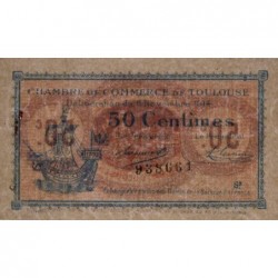 Toulouse - Pirot 122-8 variété - 50 centimes - Série 2 - 06/11/1914 - Etat : SUP