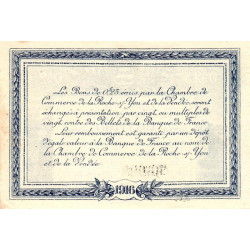 La Roche-sur-Yon (Vendée) - Pirot 65-26 - 25 centimes - Série B - 1916 - Etat : SUP+
