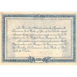La Roche-sur-Yon (Vendée) - Pirot 65-26 - 25 centimes - Série I - 1916 - Etat : TTB