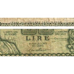 Italie - Pick 91a - 50 lire - 31/12/1951 - Etat : B+