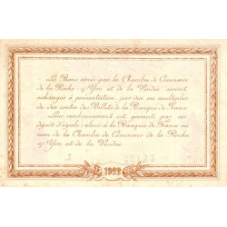 La Roche-sur-Yon (Vendée) - Pirot 65-31 - 50 centimes - Série L - 1922 - Etat : TTB+