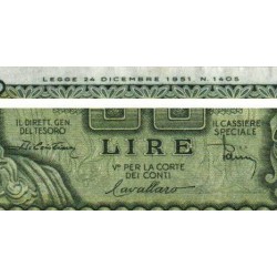 Italie - Pick 91b - 50 lire - 31/12/1951 (1955) - Etat : SPL+