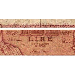 Italie - Pick 92b - 100 lire - 31/12/1951 (1955) - Etat : B