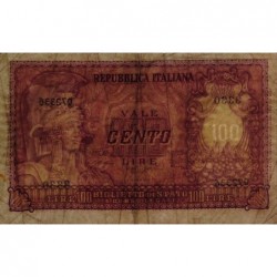 Italie - Pick 92b - 100 lire - 31/12/1951 (1955) - Etat : TB+