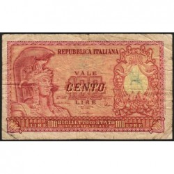 Italie - Pick 92b - 100 lire - 31/12/1951 (1955) - Etat : B