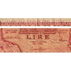 Italie - Pick 92b - 100 lire - 31/12/1951 (1955) - Etat : B
