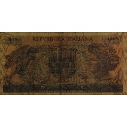 Italie - Pick 93a_1 - 500 lire - 20/06/1966 - Etat : TB