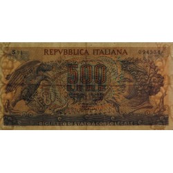 Italie - Pick 93a_1 - 500 lire - 20/06/1966 - Etat : TTB