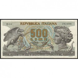 Italie - Pick 93a_2 - 500 lire - 20/10/1967 - Etat : TTB