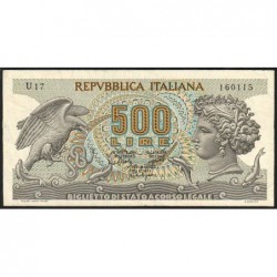 Italie - Pick 93a_2 - 500 lire - 20/10/1967 - Etat : TTB+