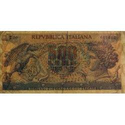 Italie - Pick 93a_3 - 500 lire - 23/02/1970 - Etat : TTB-