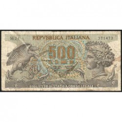 Italie - Pick 93a_3 - 500 lire - 23/02/1970 - Etat : B