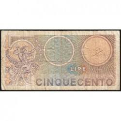Italie - Pick 94_1 - 500 lire - 14/02/1974 - Etat : B