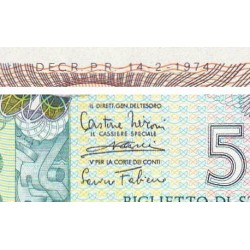 Italie - Pick 94_1 - 500 lire - 14/02/1974 - Etat : SPL