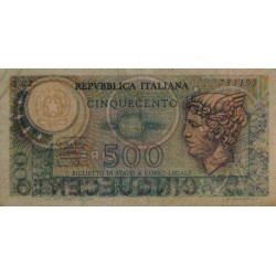 Italie - Pick 94_1 - 500 lire - 14/02/1974 - Etat : TB+