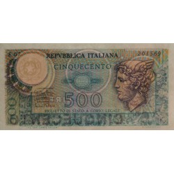 Italie - Pick 94_1 - 500 lire - 14/02/1974 - Etat : SUP