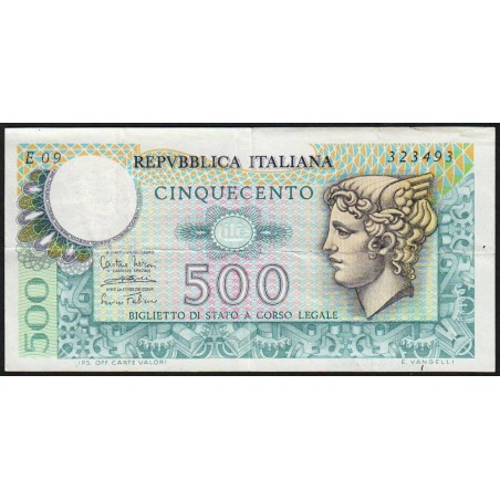Italie - Pick 94_1 - 500 lire - 14/02/1974 - Etat : TTB