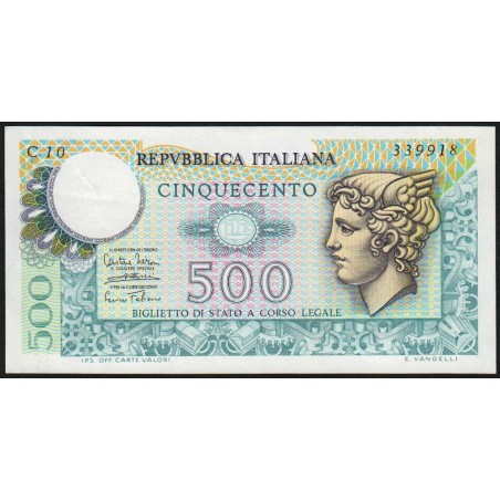 Italie - Pick 94_1 - 500 lire - 14/02/1974 - Etat : SPL