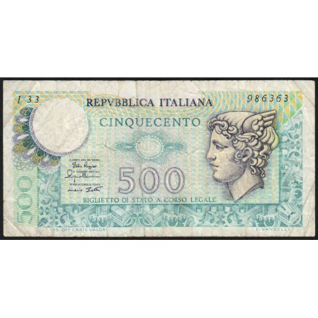 Italie - Pick 94_2 - 500 lire - 02/04/1979 - Etat : TB-