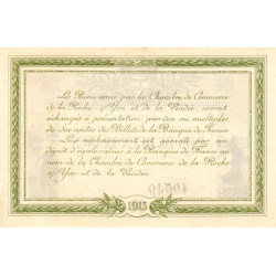 La Roche-sur-Yon (Vendée) - Pirot 65-10 - 2 francs - Série A - 1915 - Etat : SUP+
