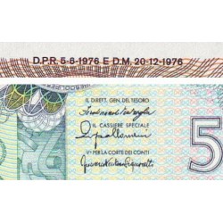 Italie - Pick 95 - 500 lire - 20/12/1976 - Etat : NEUF