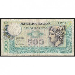 Italie - Pick 95 - 500 lire - 20/12/1976 - Etat : TB-
