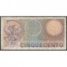Italie - Pick 95 - 500 lire - 20/12/1976 - Etat : TB-