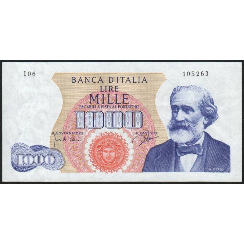 Italie - Pick 96a - 1'000 lire - 14/07/1962 - Etat : SPL