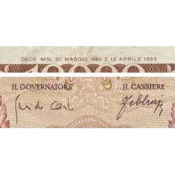 Italie - Pick 97c - 10'000 lire - 20/05/1966 - Etat : TB-