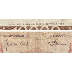 Italie - Pick 97d - 10'000 lire - 04/01/1968 - Etat : TB