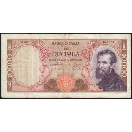 Italie - Pick 97f_2 - 10'000 lire - 27/11/1973 - Etat : TB+