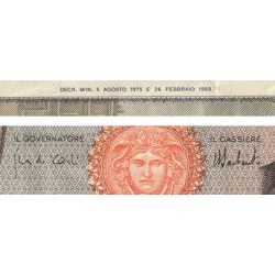 Italie - Pick 101d - 1'000 lire - Lettre C - Série LC J - 05/08/1975 - Etat : TB+