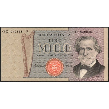 Italie - Pick 101g_1 - 1'000 lire - Lettre D - Série QD F - 20/02/1980 - Etat : NEUF