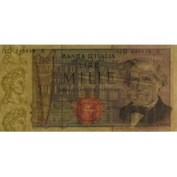 Italie - Pick 101g_1 - 1'000 lire - Lettre D - Série QD F - 20/02/1980 - Etat : NEUF
