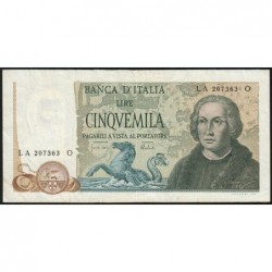 Italie - Pick 102b - 5'000 lire - 11/04/1973 - Etat : TTB-