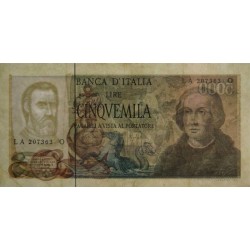 Italie - Pick 102b - 5'000 lire - 11/04/1973 - Etat : TTB-