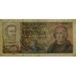 Italie - Pick 102c - 5'000 lire - 10/11/1977 - Etat : TB+
