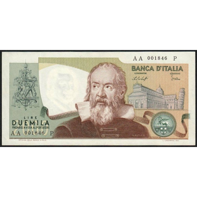 Italie - Pick 103b - 2'000 lire - 22/10/1976 - Etat : pr.NEUF