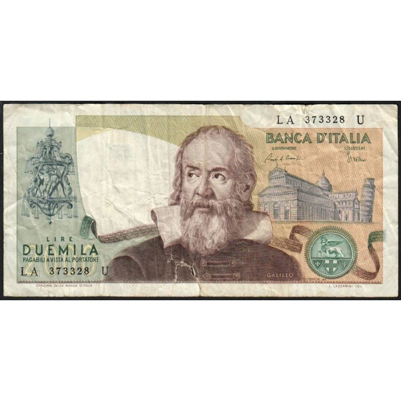 Italie - Pick 103c - 2'000 lire - 24/10/1983 - Etat : B-