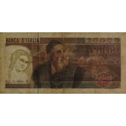 Italie - Pick 104 - 20'000 lire - Lettre A - Série NA B - 21/02/1975 - Etat : TB-