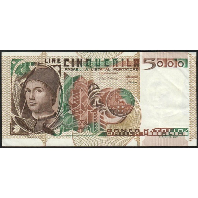 Italie - Pick 105c - 5'000 lire - 19/10/1983 - Etat : TTB