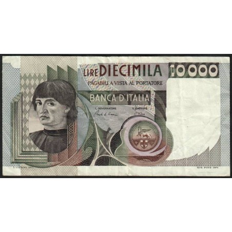 Italie - Pick 106b_2 - 10'000 lire - 03/11/1982 - Etat : TB