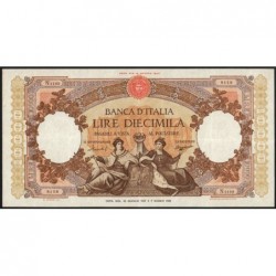 Italie - Pick 89c_5 - 10'000 lire - Série N 1162 - 26/01/1957 - Etat : TTB+ à SUP