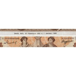Italie - Pick 89c_6 - 10'000 lire - Série F 1257 - 22/02/1958 - Etat : TTB-