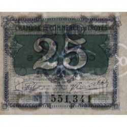 Troyes - Pirot 124-15 - 25 centimes - Sans série - Sans date - Etat : NEUF